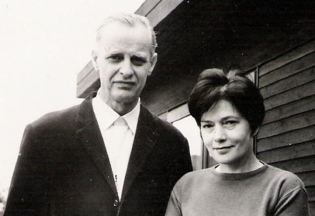 Vilhelm og Karen Nielsen i Ollerup
ca. 1968
